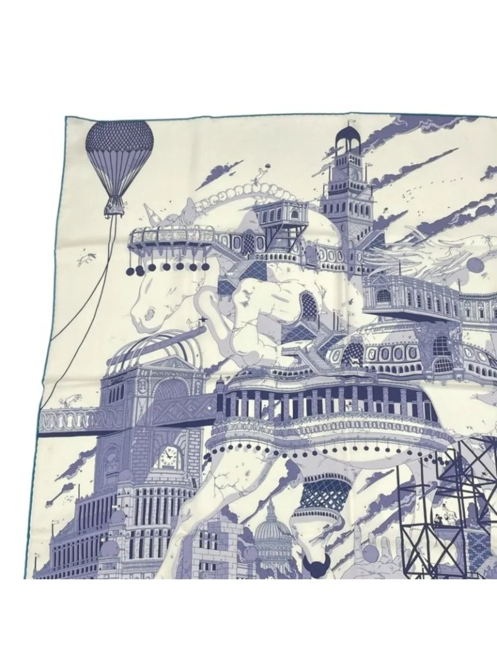 Hermes Carre 90 Scarf Silk Hippopolis UGO Gattoni Ipopolis - Picture 3 of 10
